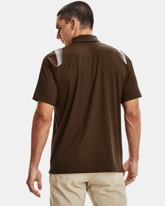 Men's UA Iso-Chill Polo, Brown, pdpMainDesktop image number 1